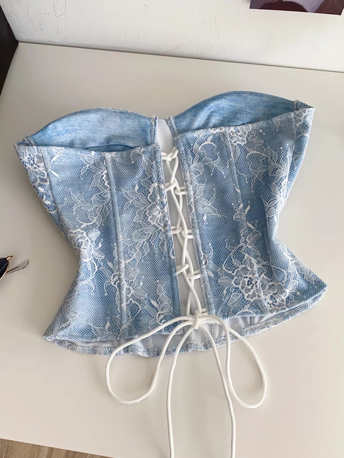 Lace Trimmed Tube Top Secondary image