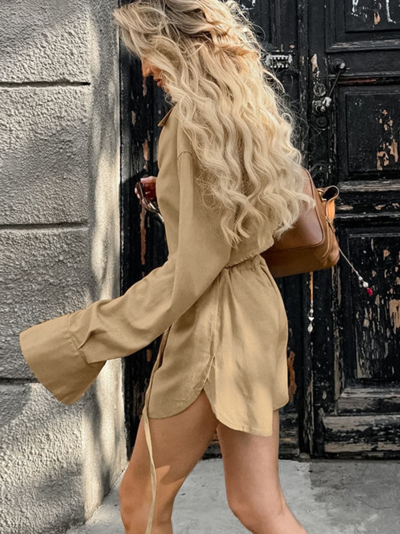 Long Sleeve Top and Shorts Set Secondary image