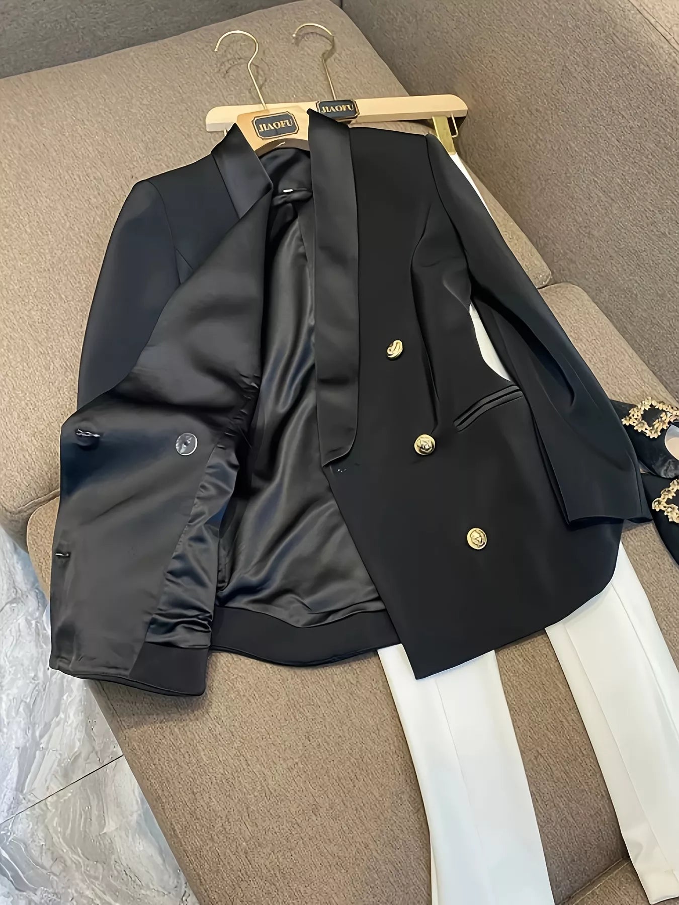 Double-Breasted Slim Fit Blazer Secondary image