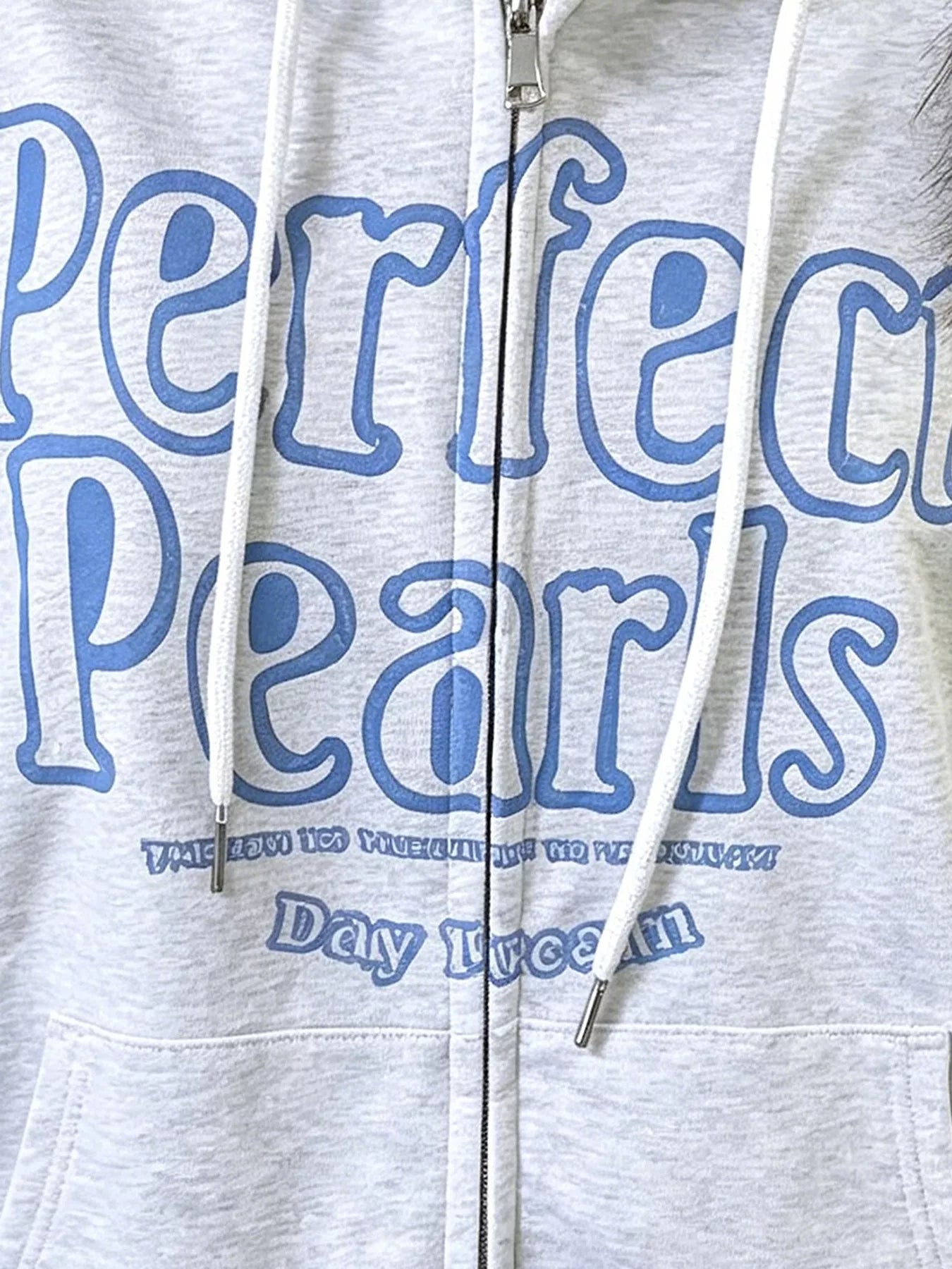 Letter Graphic Zip-Up Hoodie Secondary image