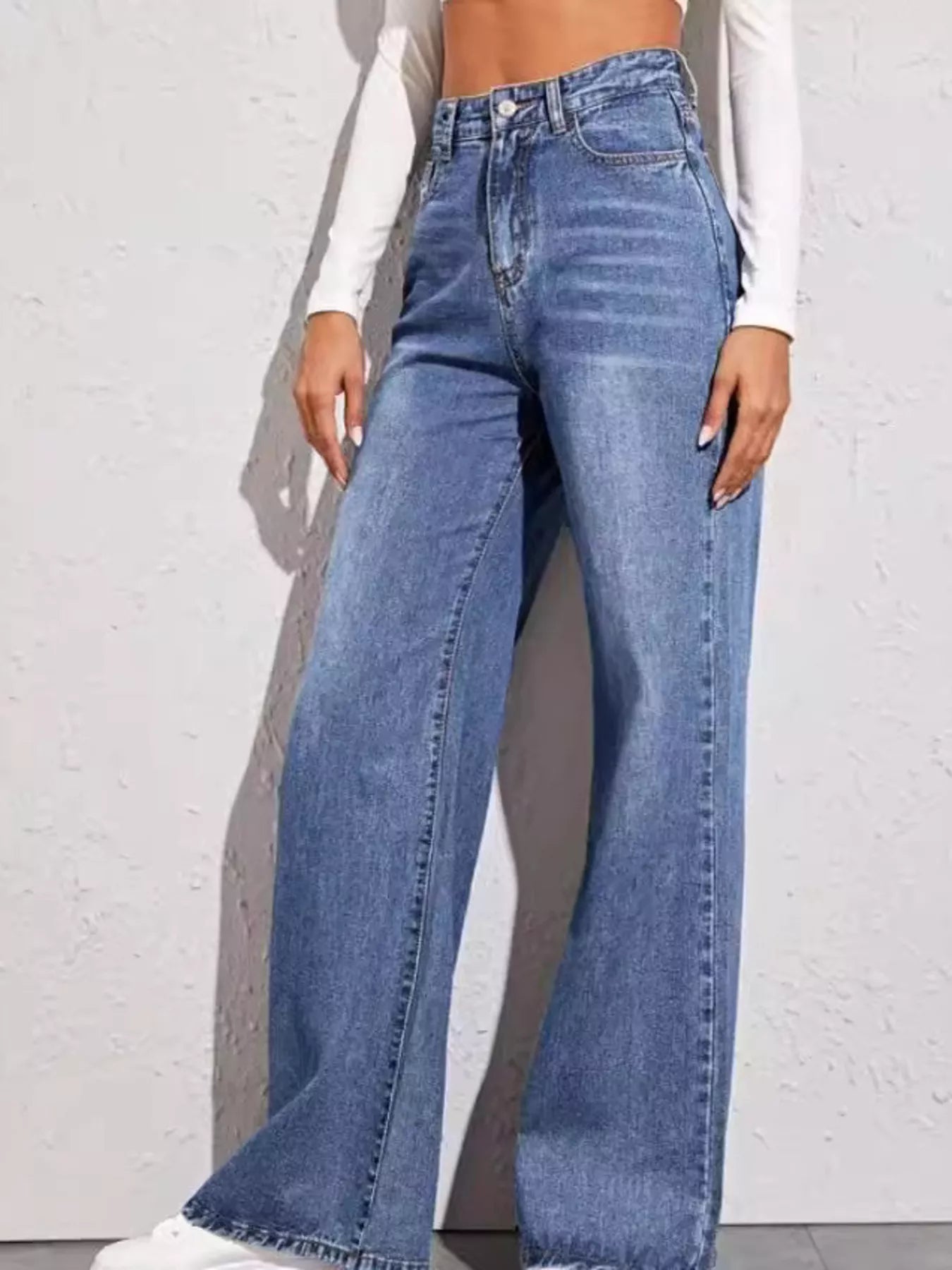 High-Waisted Wide Leg Jeans Secondary image