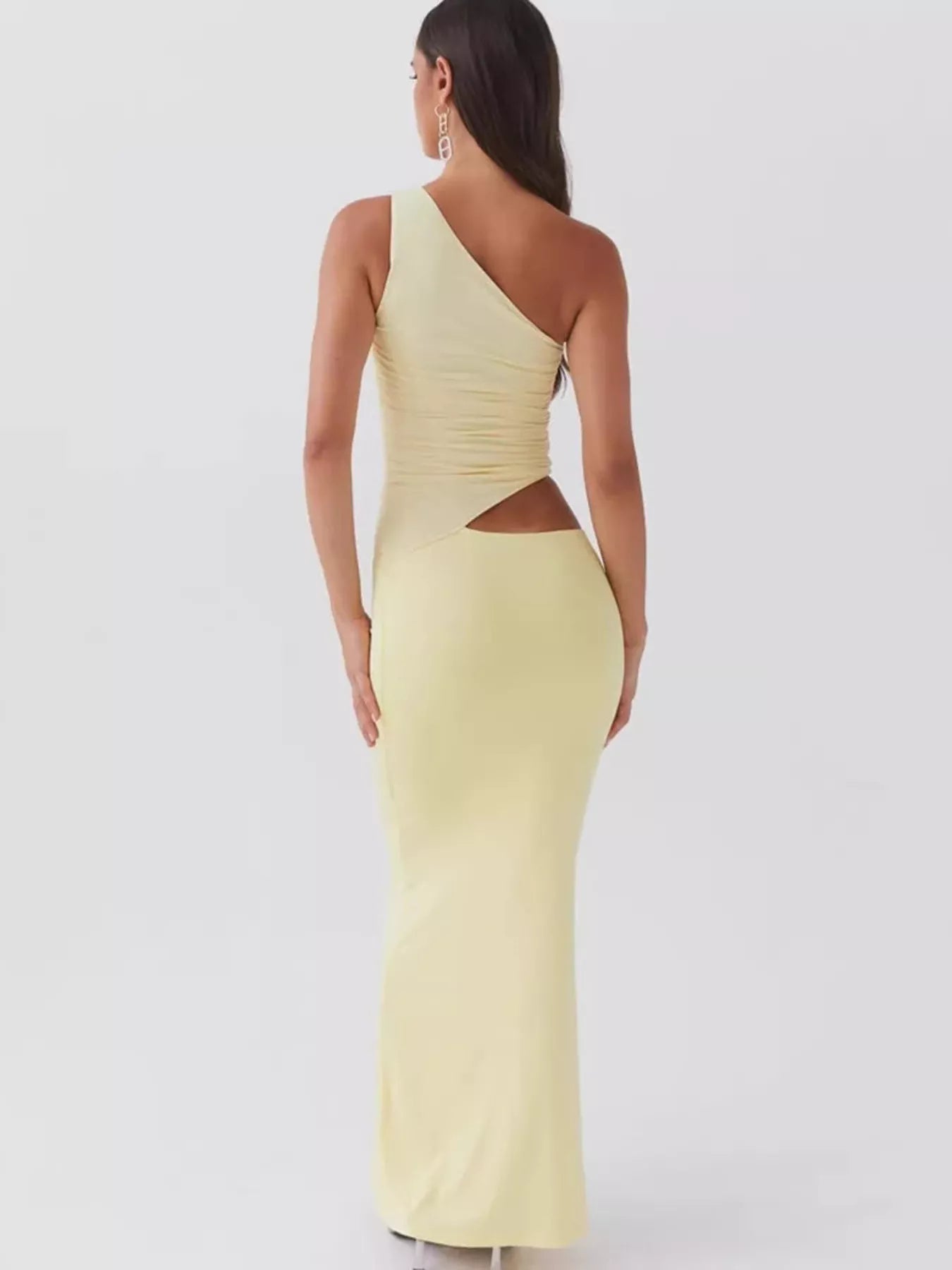 Full Size One-Shoulder Top and Maxi Skirt Set Plus Size Secondary image