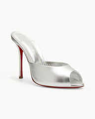 Metallic Red Sole Slide High-heel Sandals