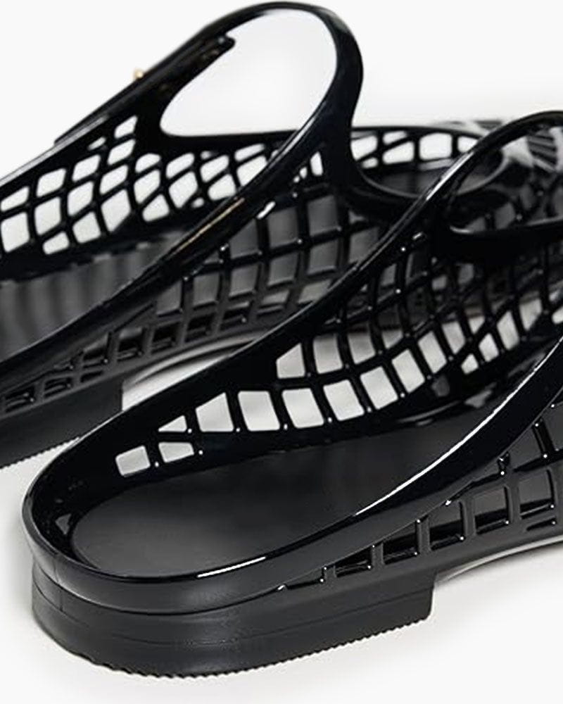 Shadow Night Lattice Anti-Slip Openwork Sandals