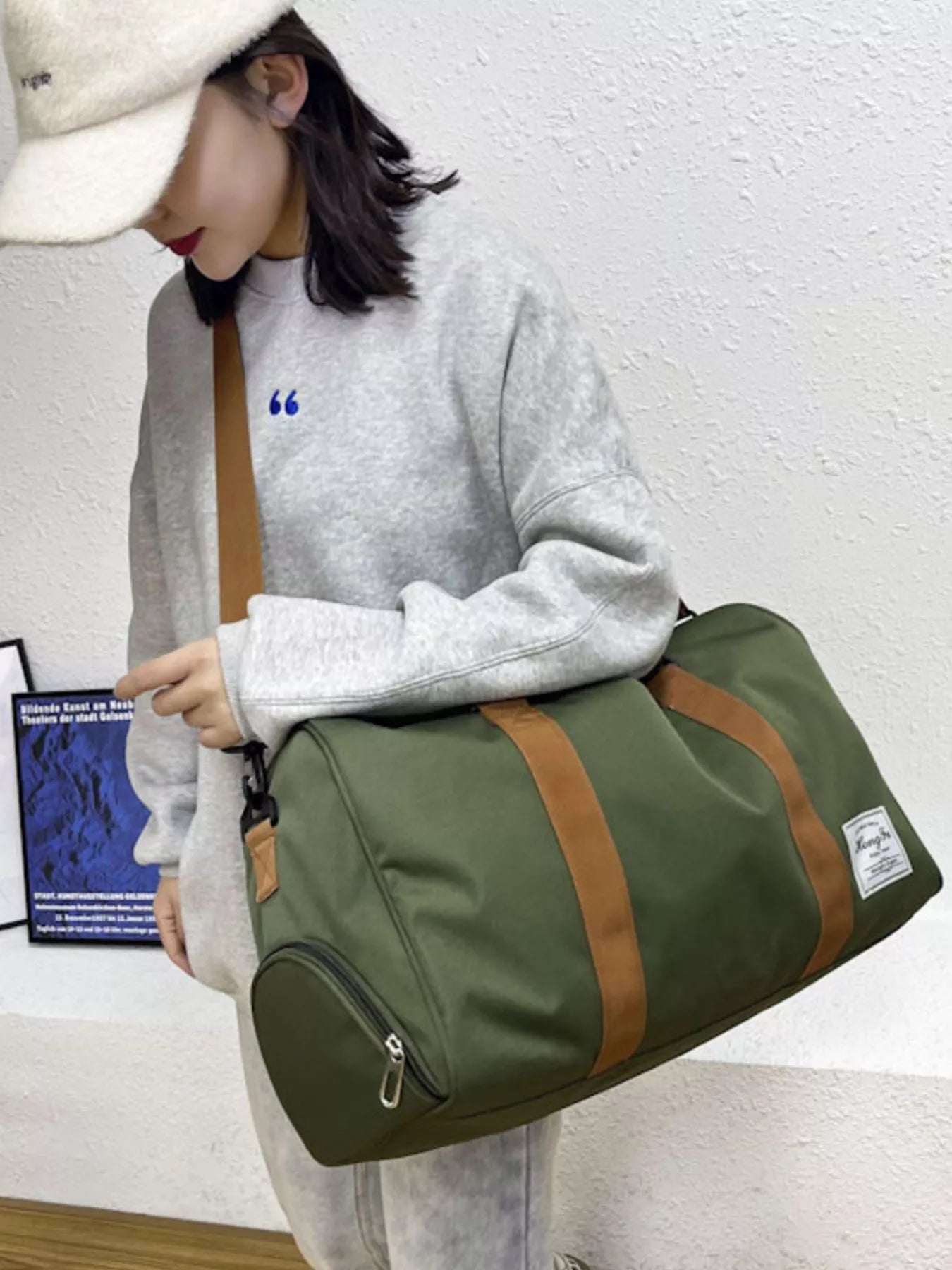 Oxford Cloth Duffel Travel Bag Secondary image