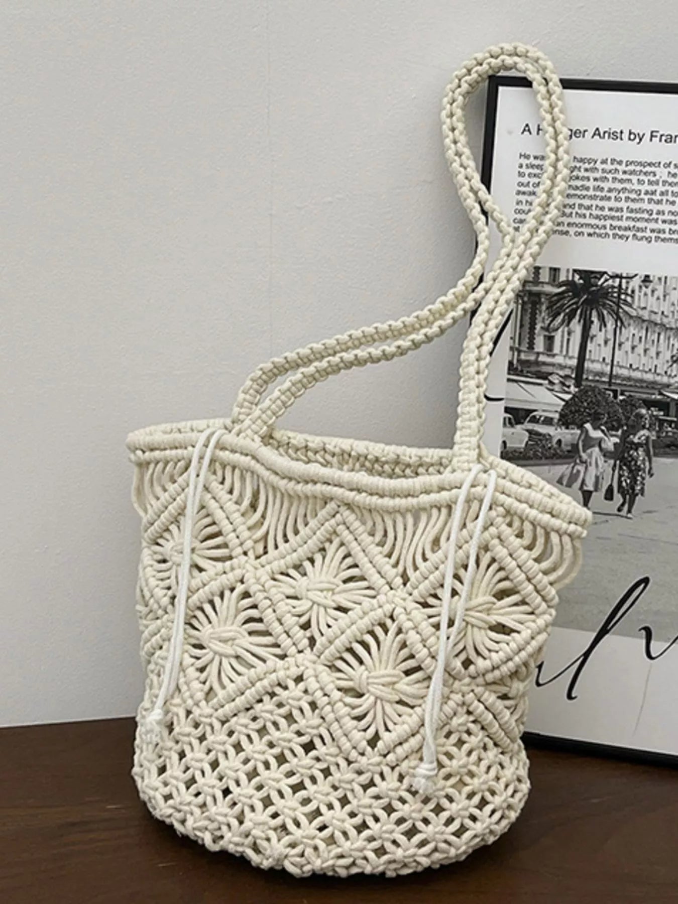 Crochet Bucket Shoulder Bag Secondary image
