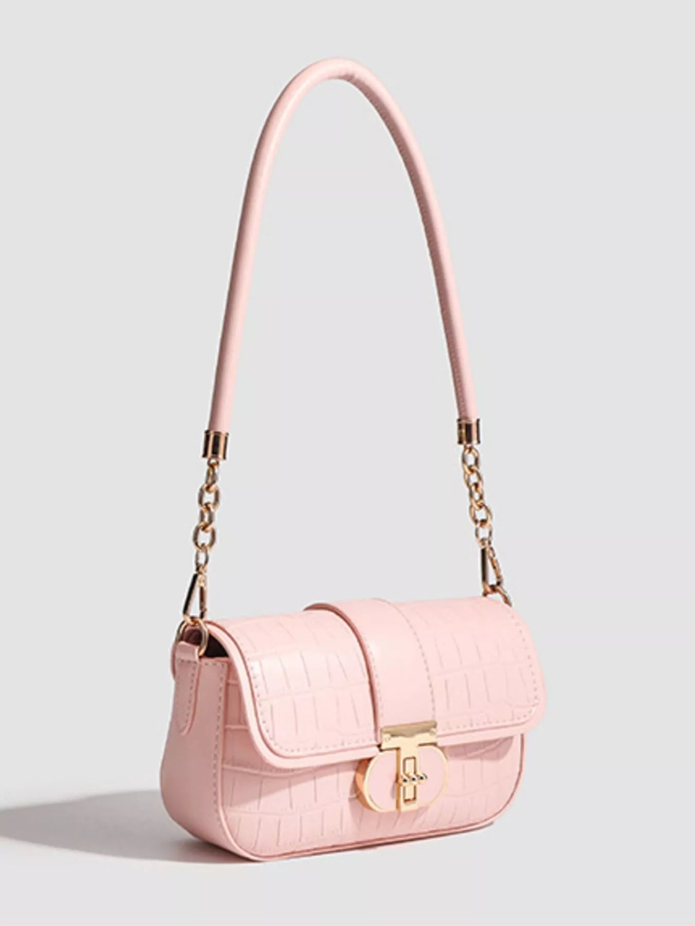 Textured Flap Shoulder Bag Secondary image