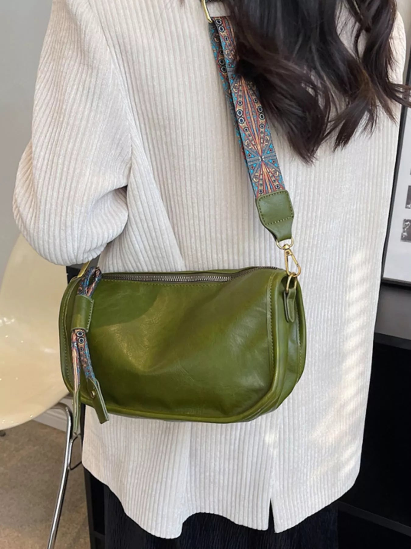 Patterned Strap Crossbody Bag Secondary image