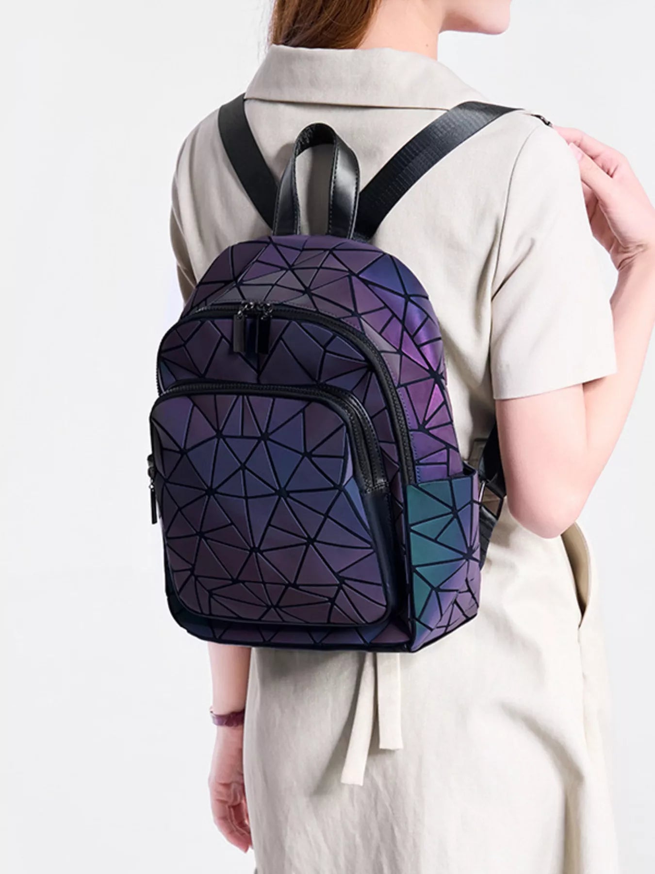Geometric Backpack Bag Secondary image