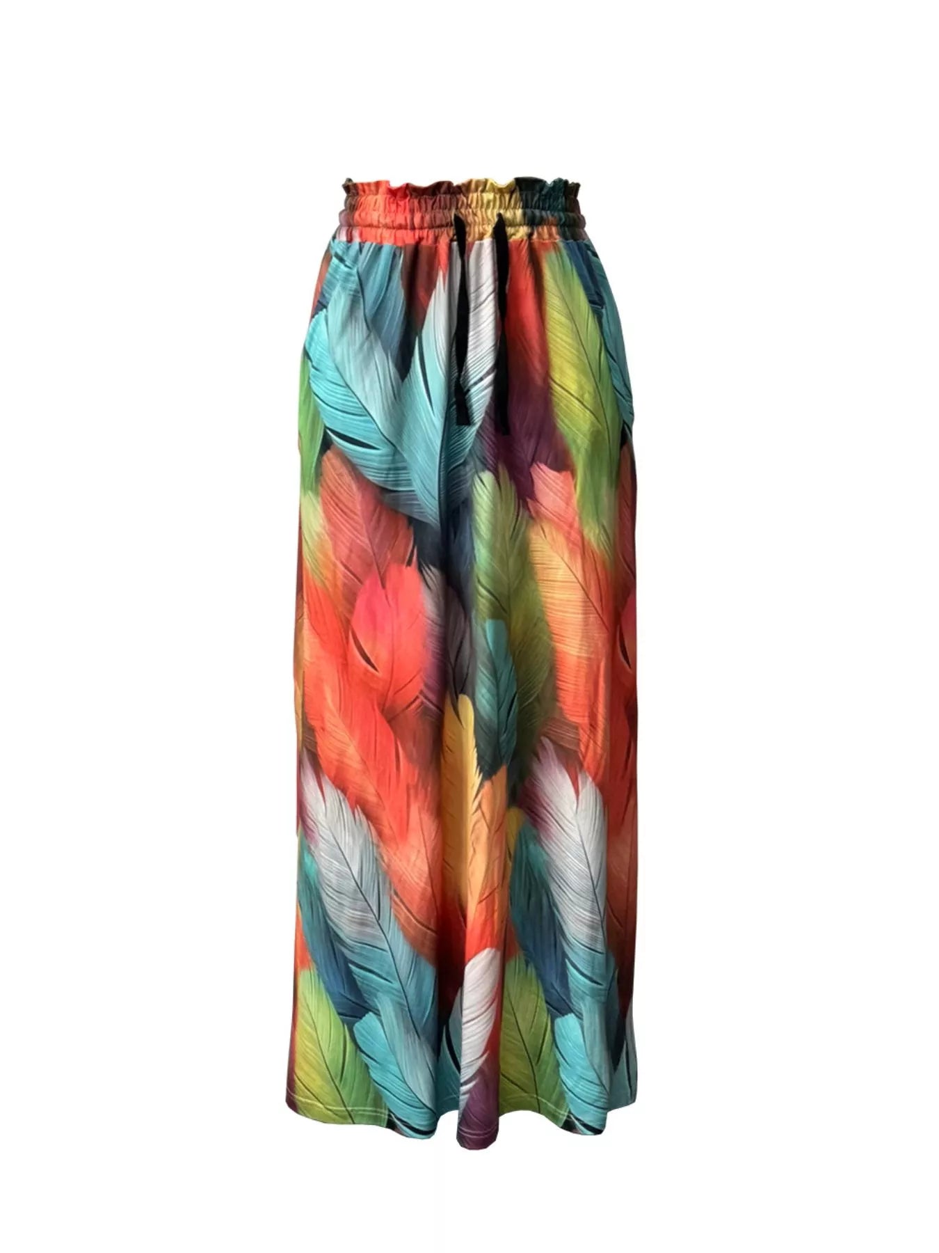 Printed Wide-Leg Pants Secondary image