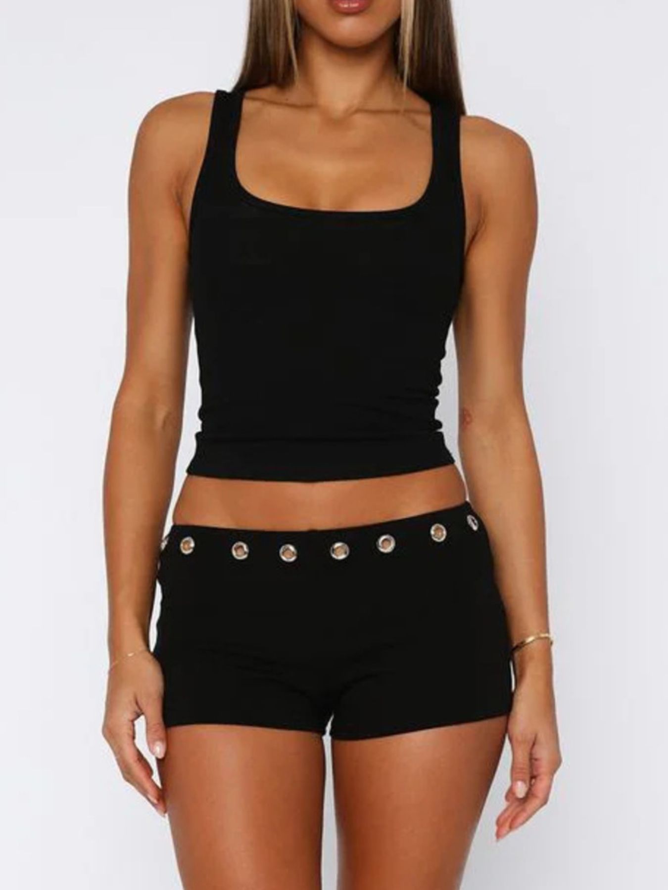 Wide Strap Tank and Shorts Set Secondary image