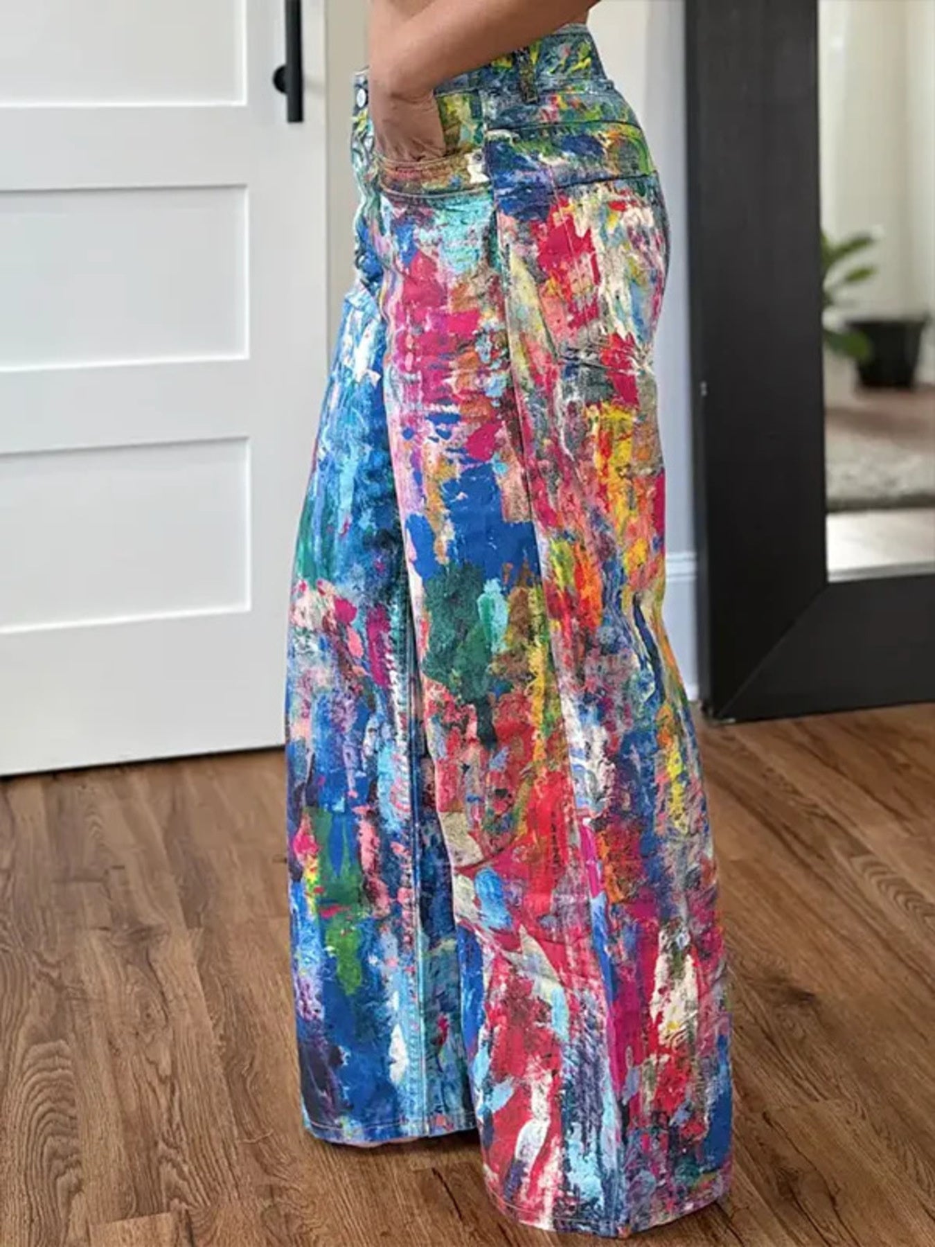 Painted Wide Leg Pants Secondary image
