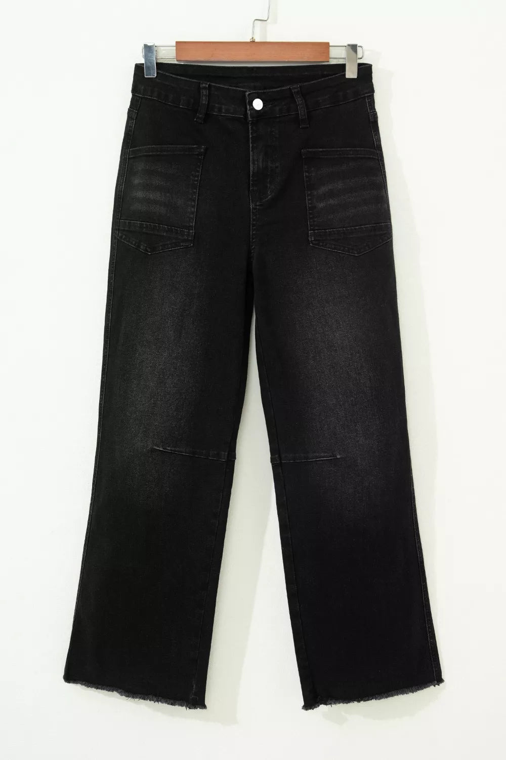 Frayed Cropped Straight Jeans Secondary image