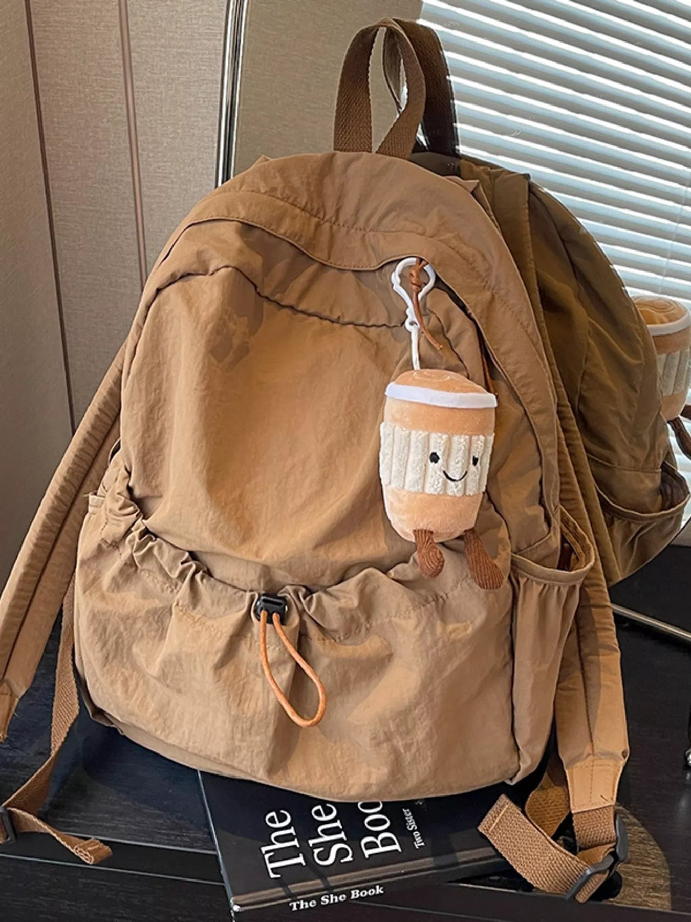 Casual Lightweight Drawstring Backpack Bag Secondary image