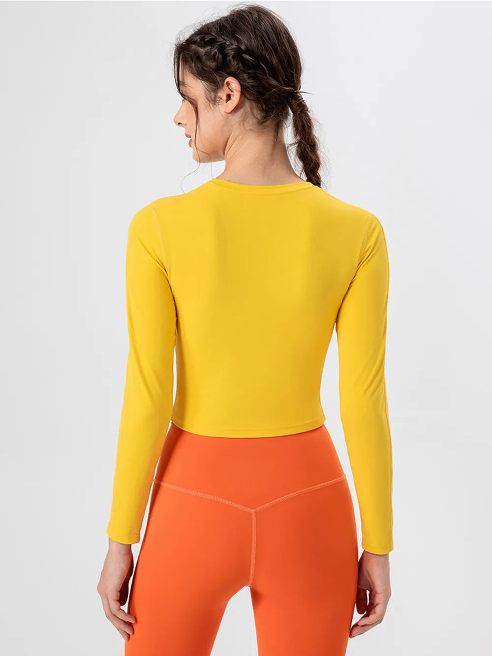 Round Neck Long Sleeve Active T-Shirt Secondary image