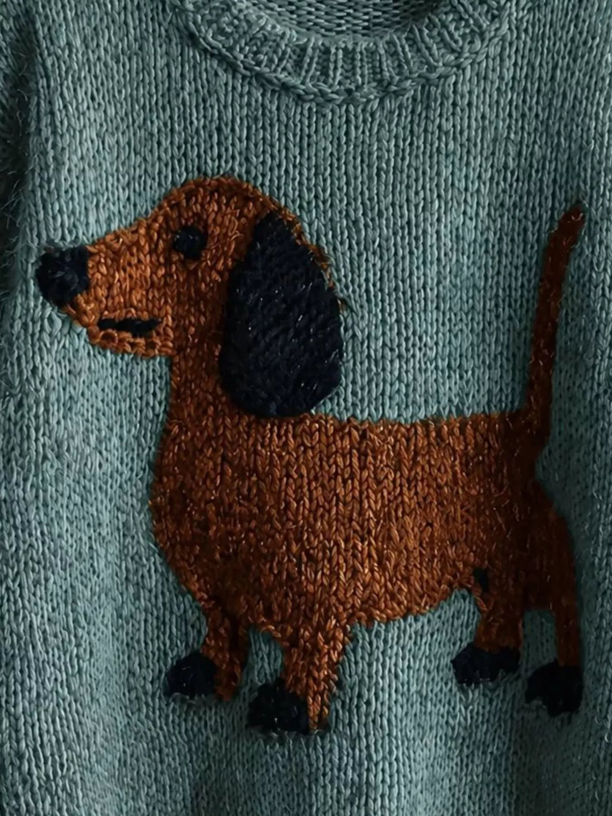 Dachshund Dropped Shoulder Sweater - photo 8