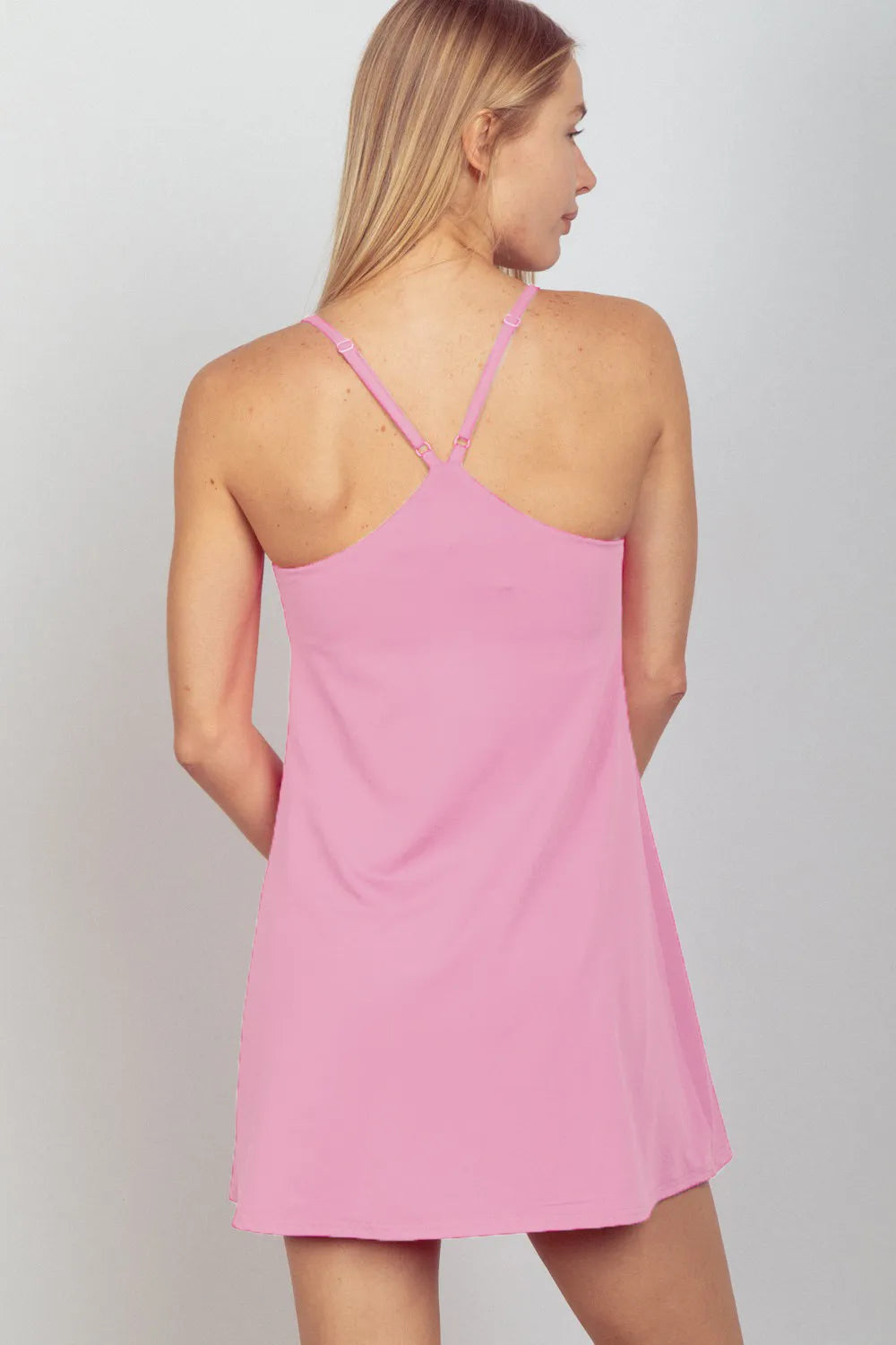 VERY J Sleeveless Active Tennis Dress with Unitard Liner Secondary image