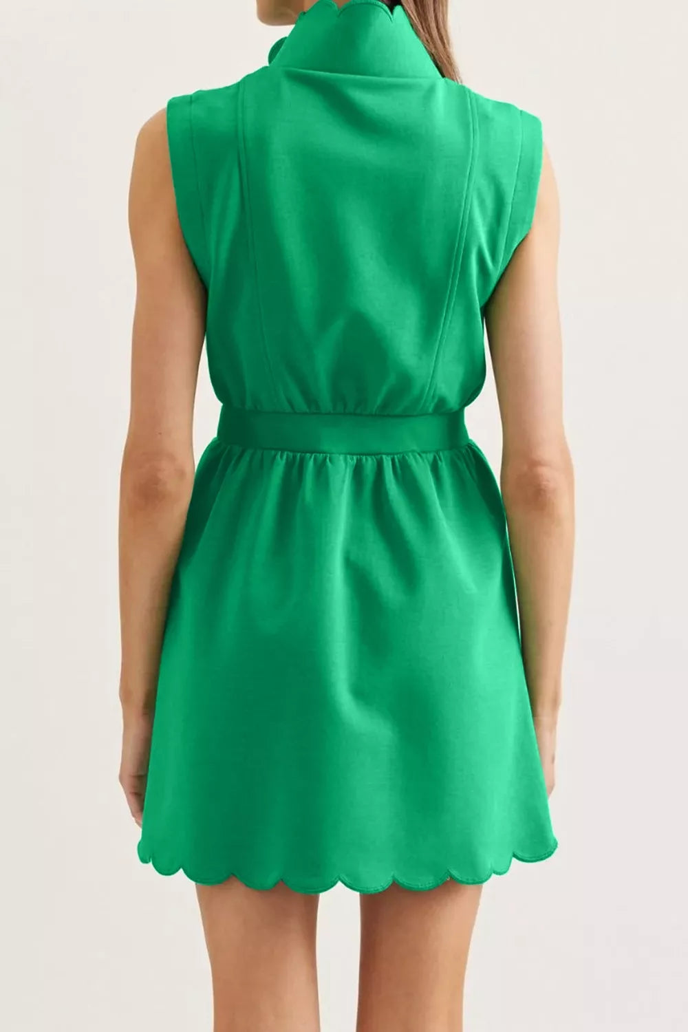 Sleeveless Zip-Up Mini Dress Secondary image