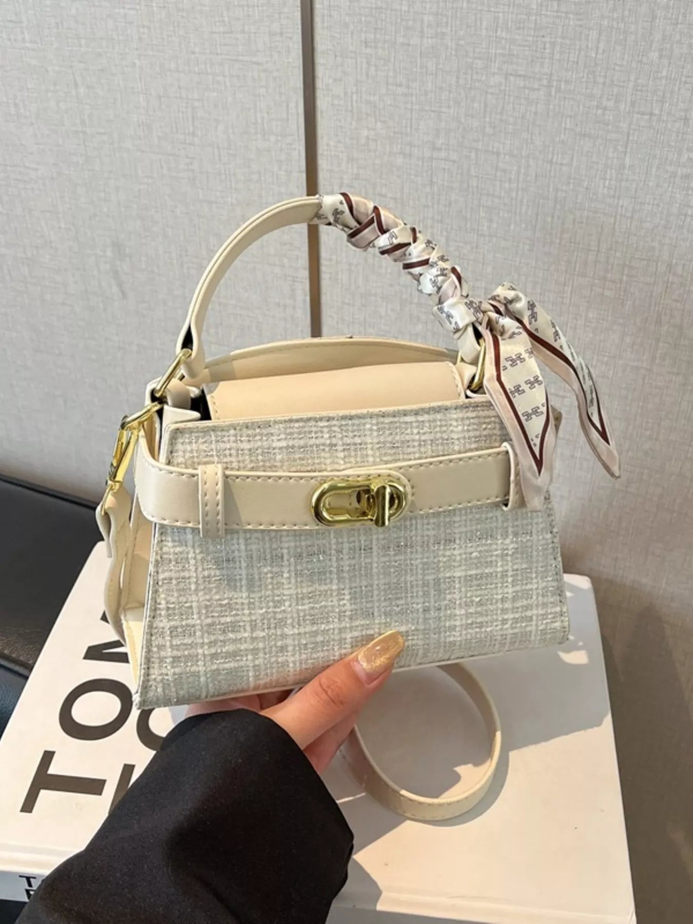 Texture Top Handle Crossbody Bag Secondary image