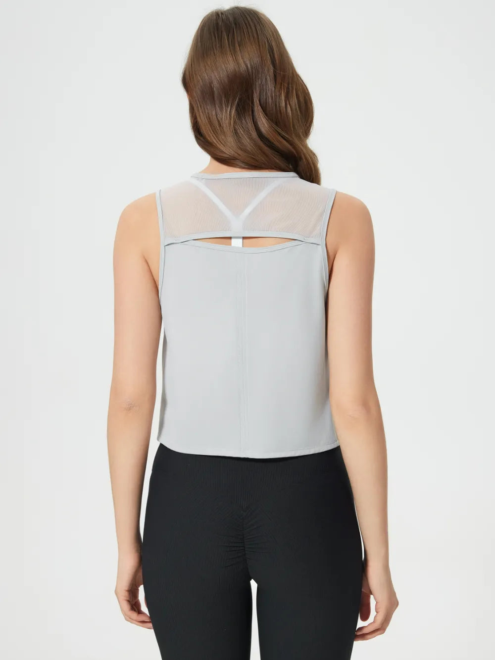 Millennia Round Neck Cropped Active Tank Secondary image