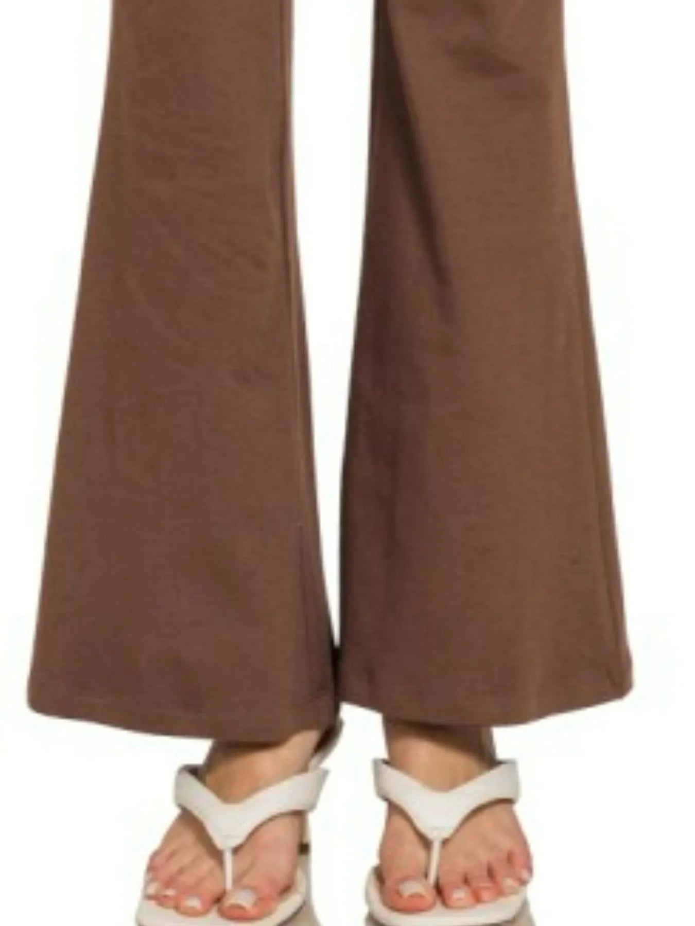 Zenana Wide Waistband Yoga Flare Pants Secondary image