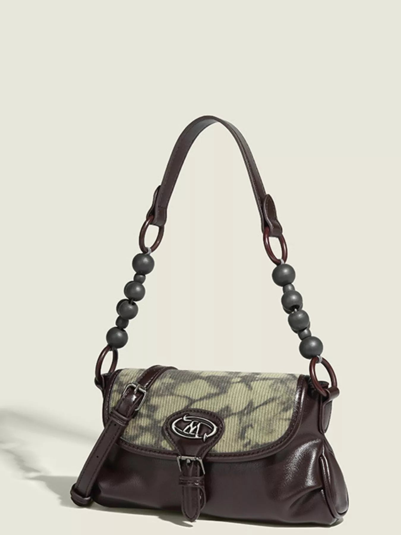 Beaded Handle Flap Shoulder Bag Secondary image