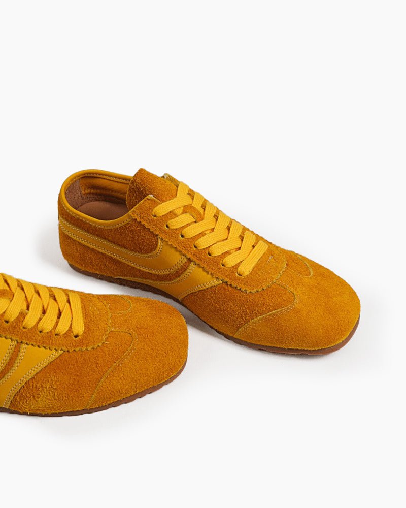 Color Pop Retro Suede Nappa Leather Sneakers