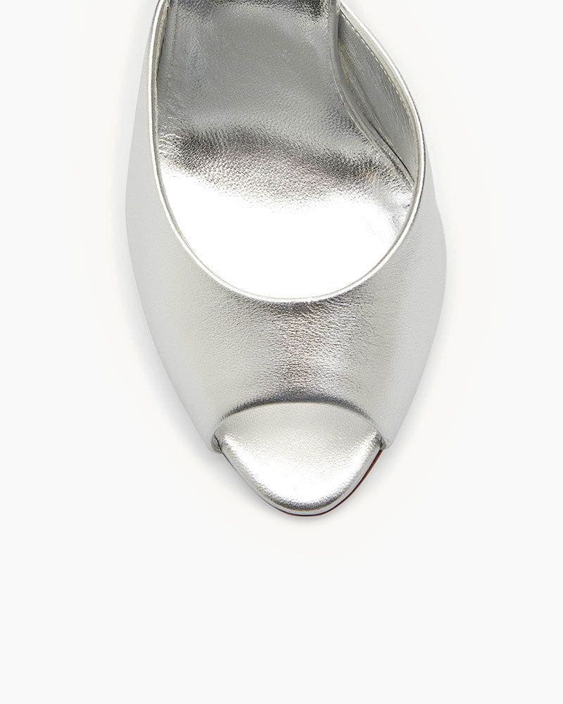 Metallic Red Sole Slide High-heel Sandals