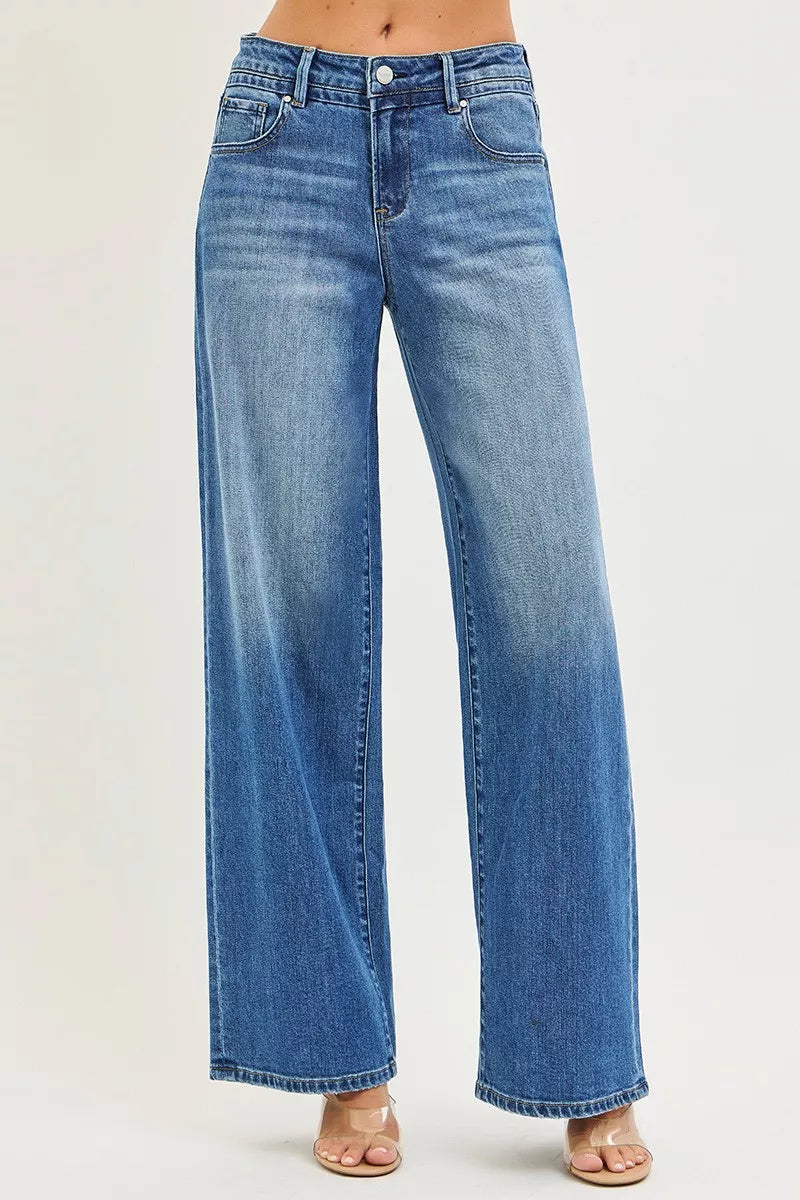 RISEN Slouchy Baggy Jeans with Pockets Secondary image