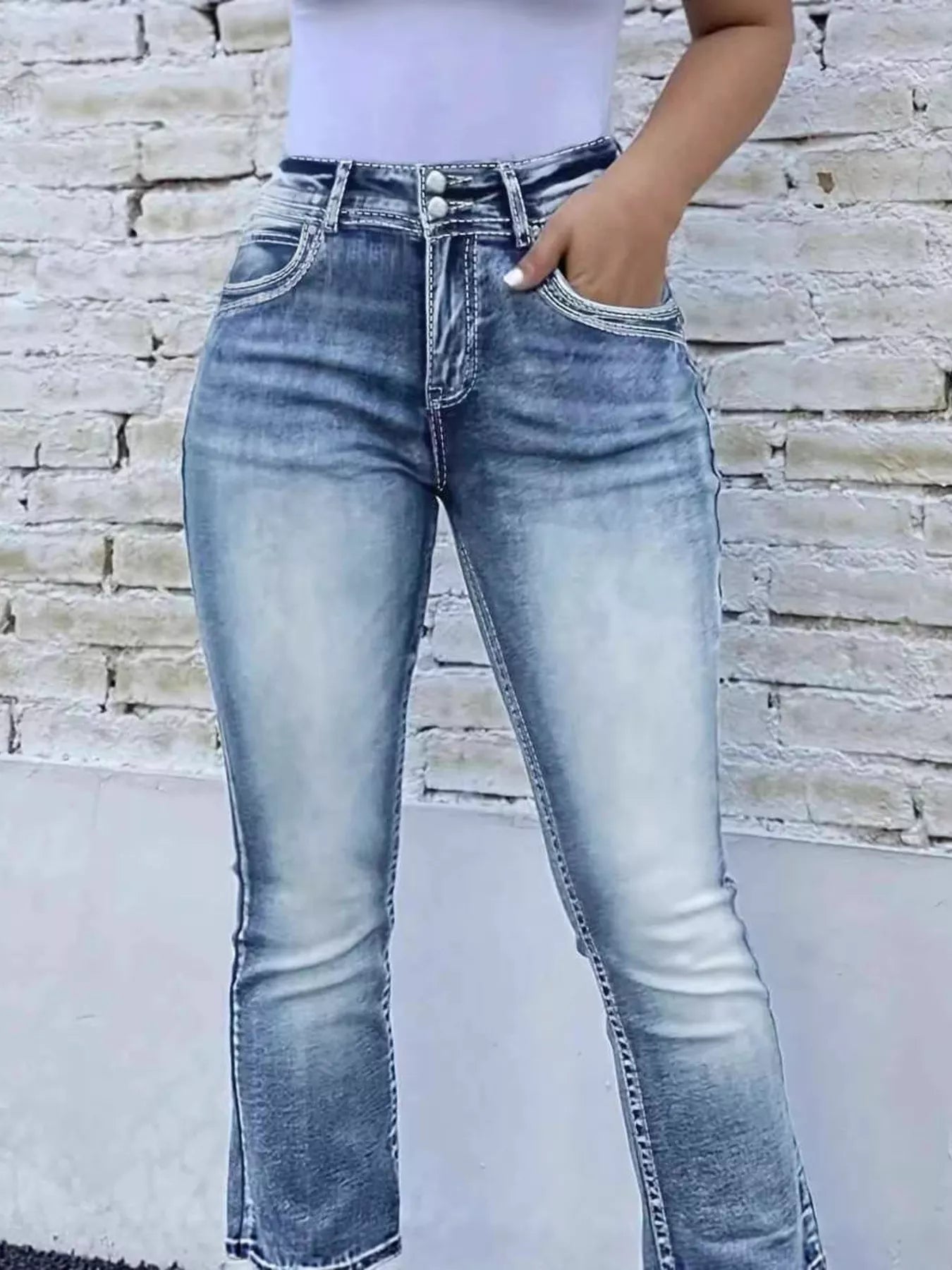 High Waist Bootcut Jeans Secondary image