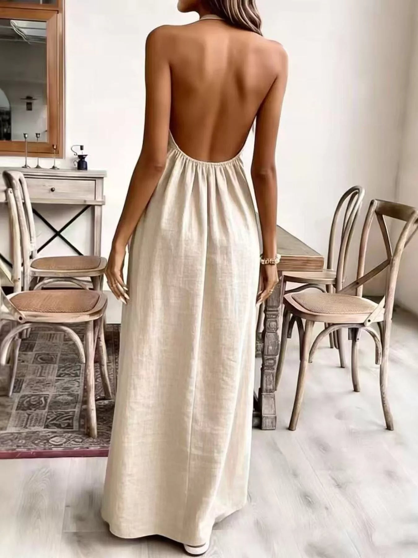 Halter Neck Maxi Dress Secondary image