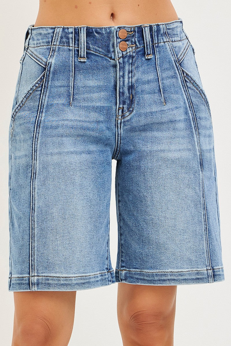 RISEN 2-Button Slouchy Jorts with Pockets Secondary image