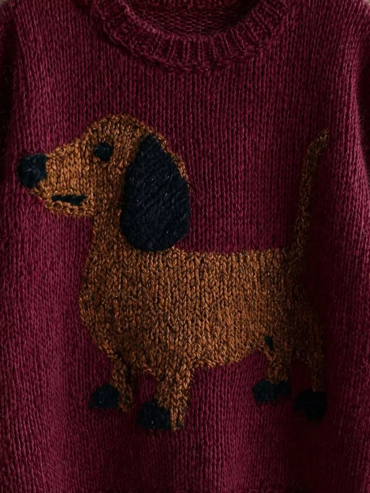 Dachshund Dropped Shoulder Sweater - photo 6
