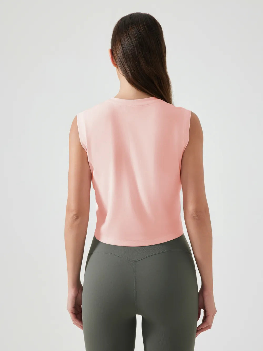 Millennia Round Neck Cropped Active Tank Secondary image
