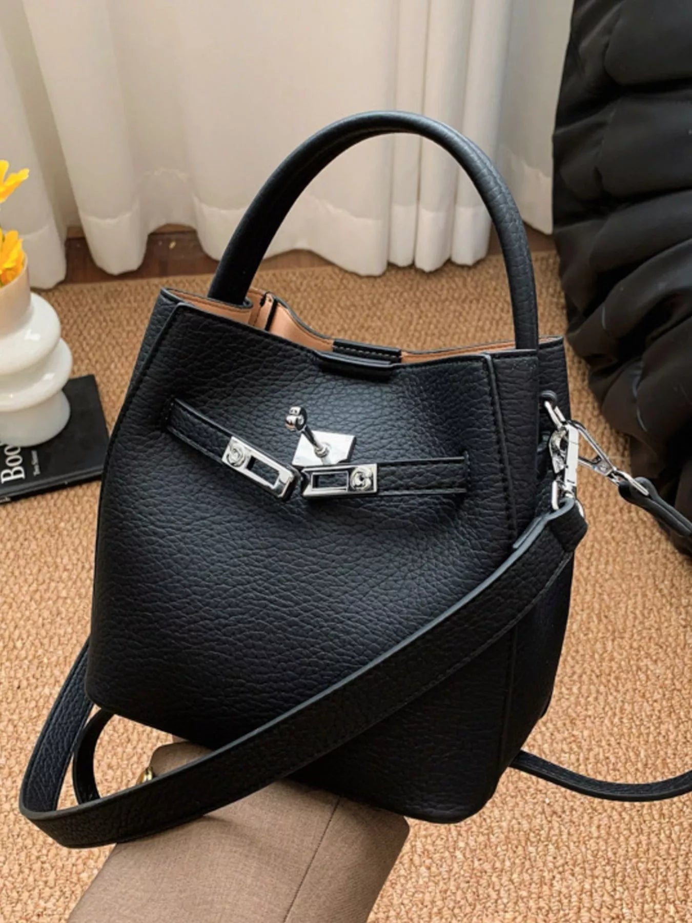 Leather Top Handle Crossbody Bag Secondary image
