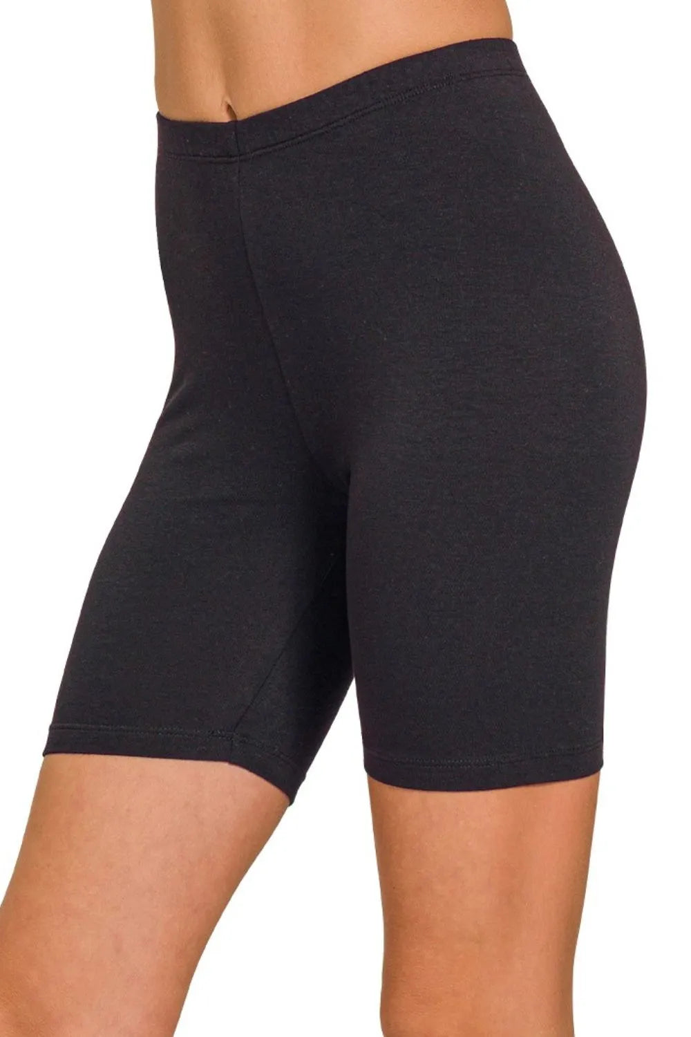 Zenana Premium Cotton Biker Shorts Secondary image