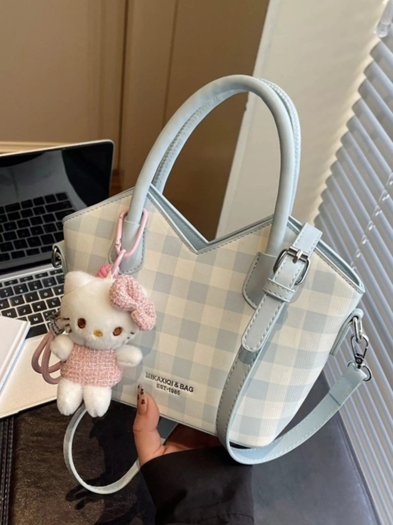 Plaid Pattern Crossbody Bag Secondary image