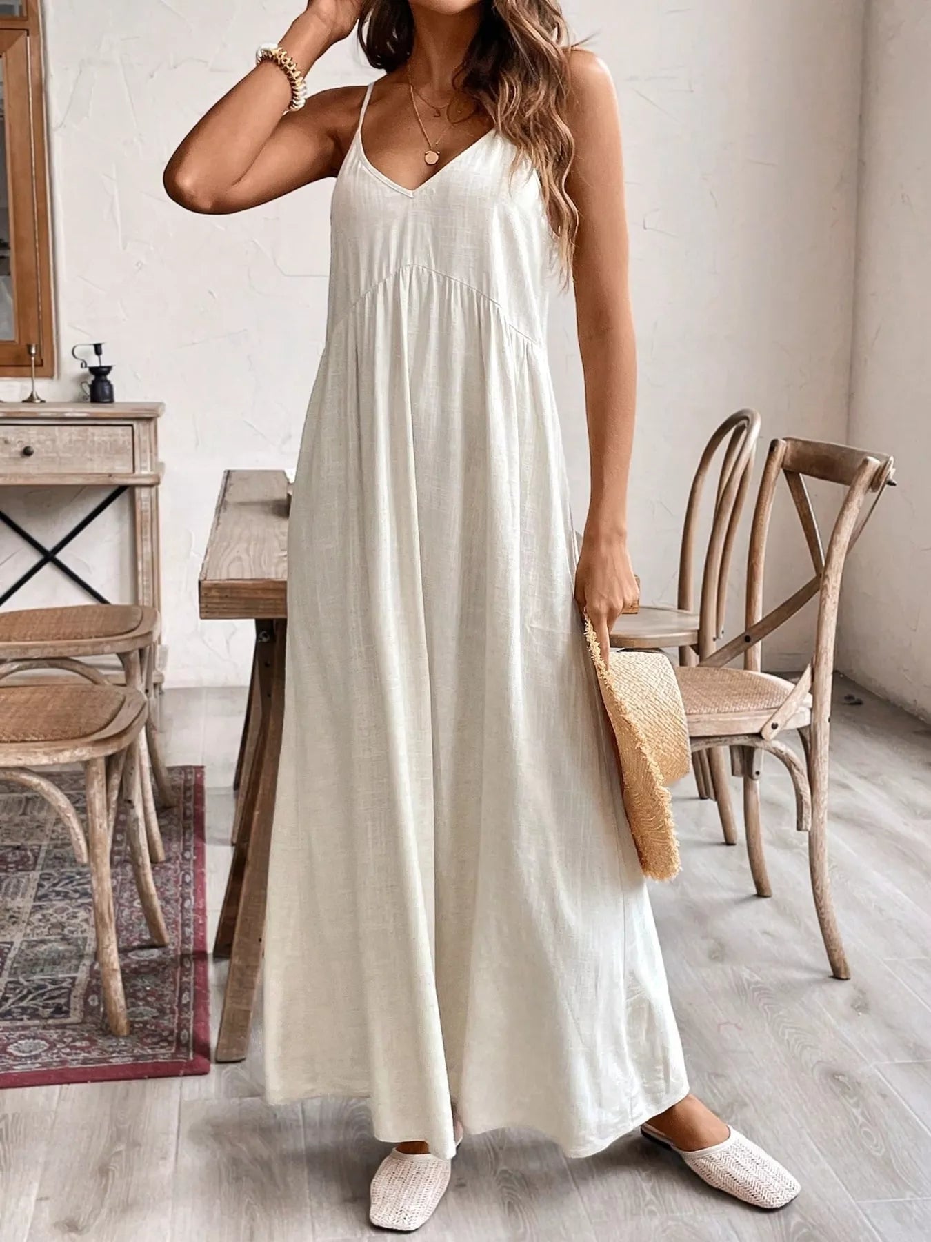 Casual Spaghetti Strap Maxi Dress Secondary image