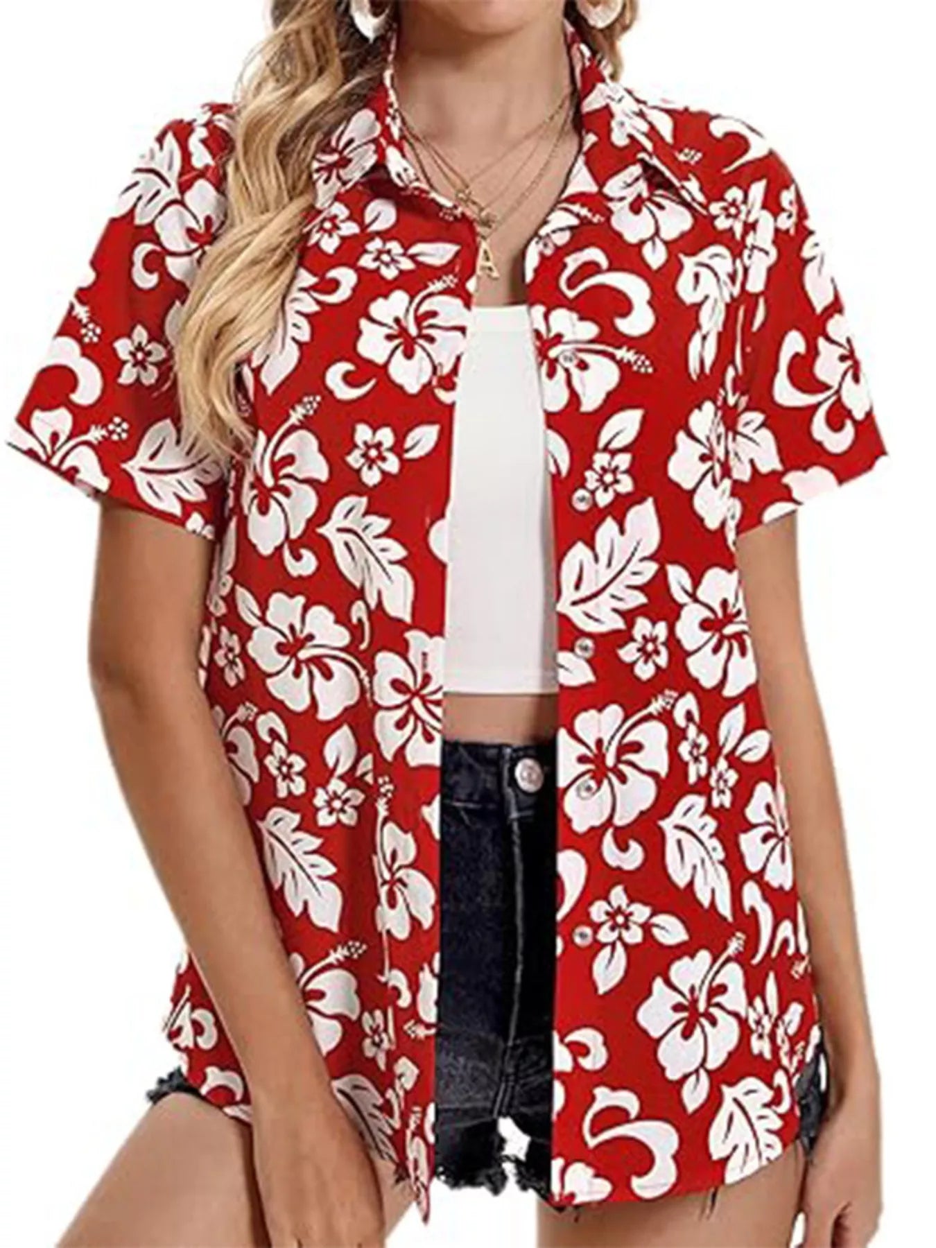 Plant Print Short Sleeve Shirt Secondary image