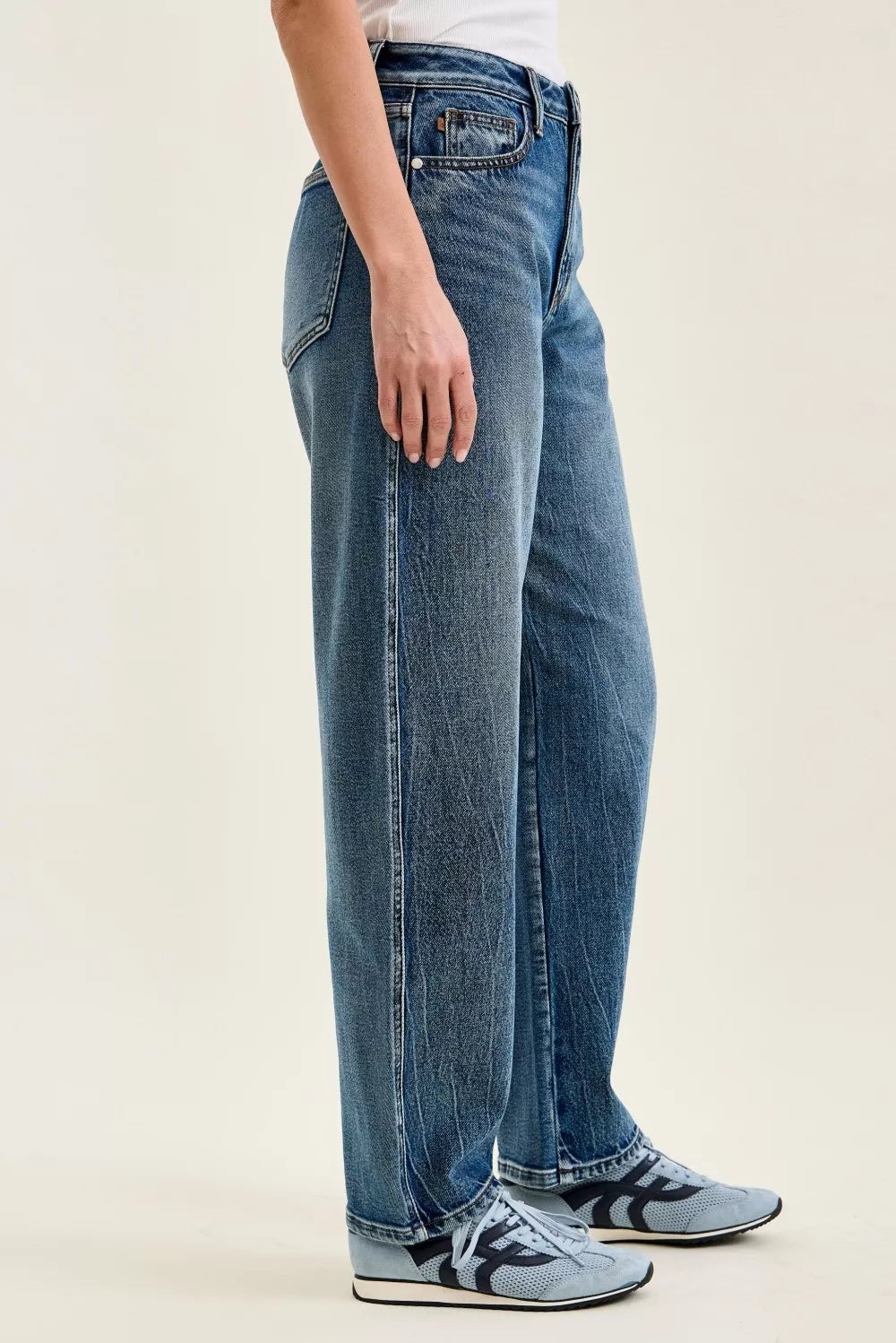 Judy Blue High Waist R.m. "Marlow" Arc Dk Time Weathered Indigo Jeans Secondary image