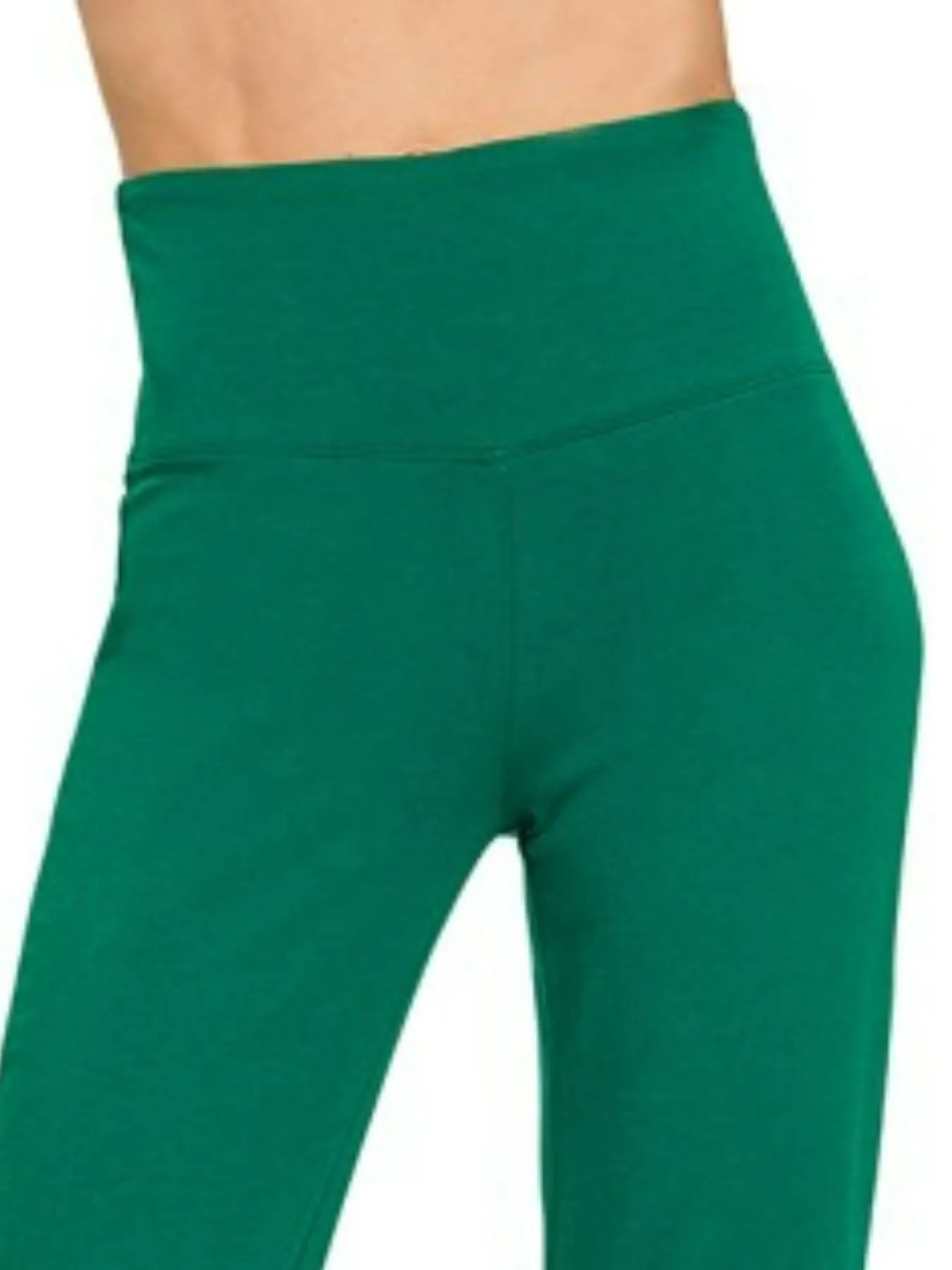 Zenana Wide Waistband Yoga Flare Pants Secondary image