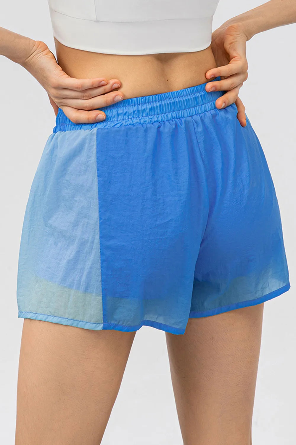 Color Block Drawstring Active Shorts Secondary image