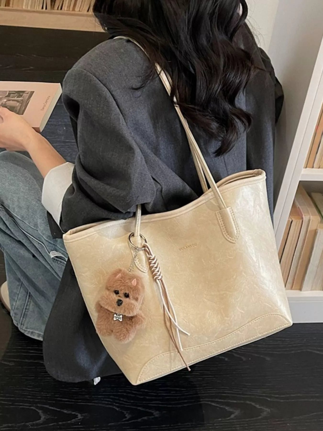 Teddy Bear Charm Tote Bag Secondary image
