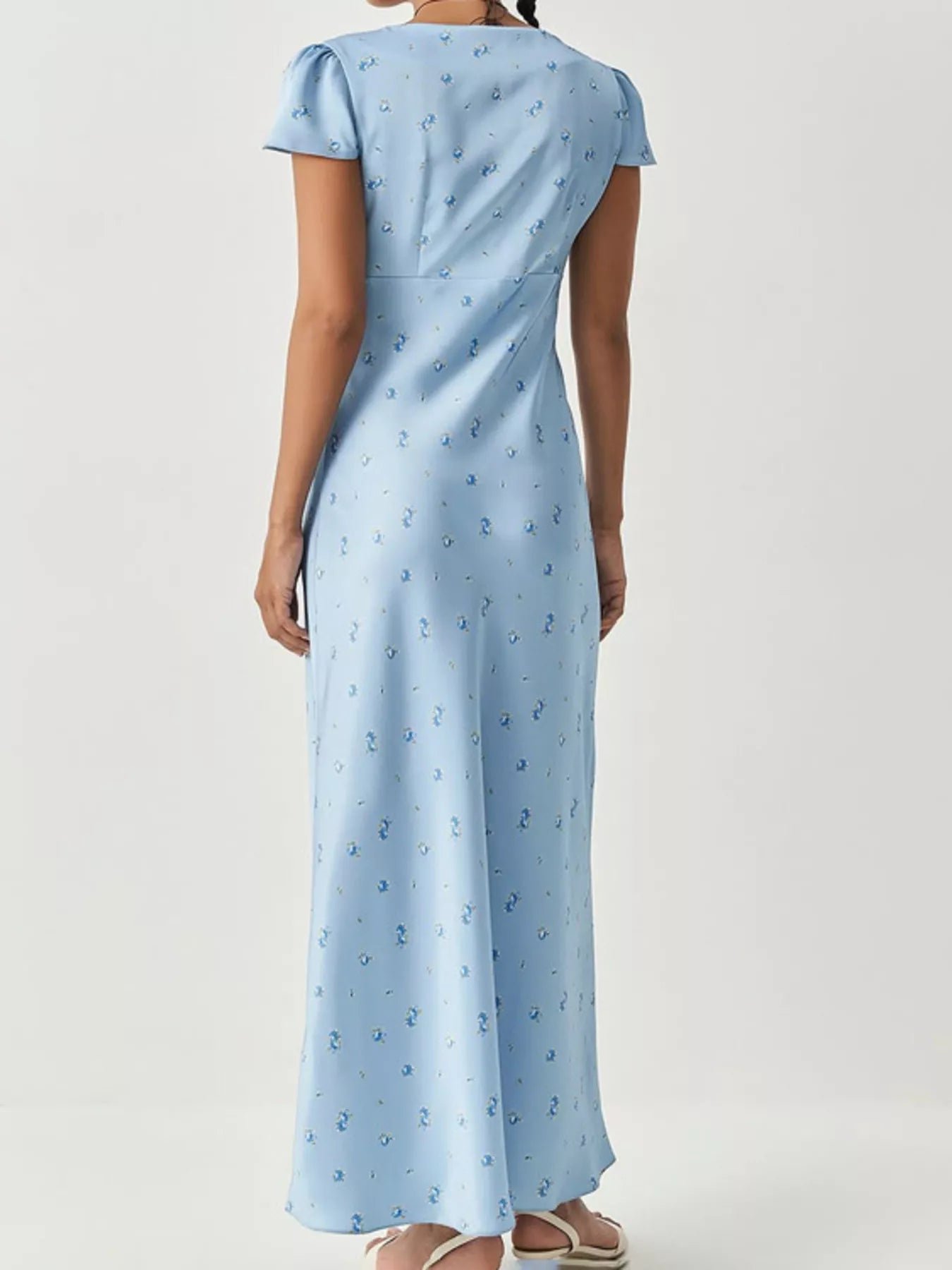 V-Neck Cap Sleeve Maxi Dress Secondary image