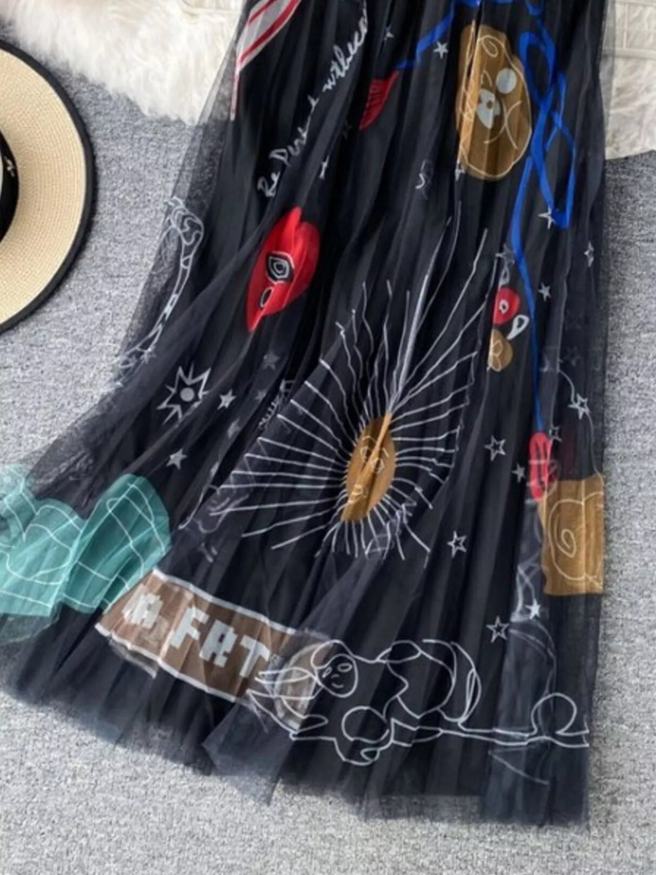 Printed Tulle Skirt Secondary image