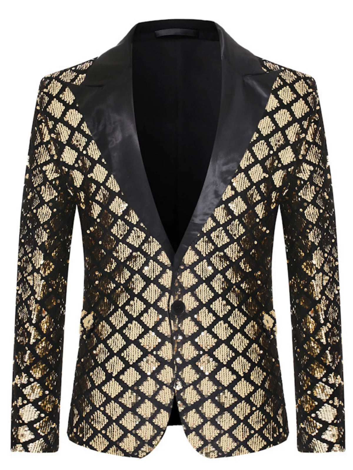 Men's Sequin One Button Blazer - photo 6