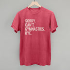 Sorry Can't Gymnastics Bye