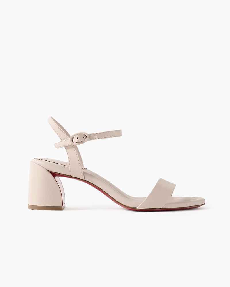 Miss Series - 55mm Leather Block Heel Sandals