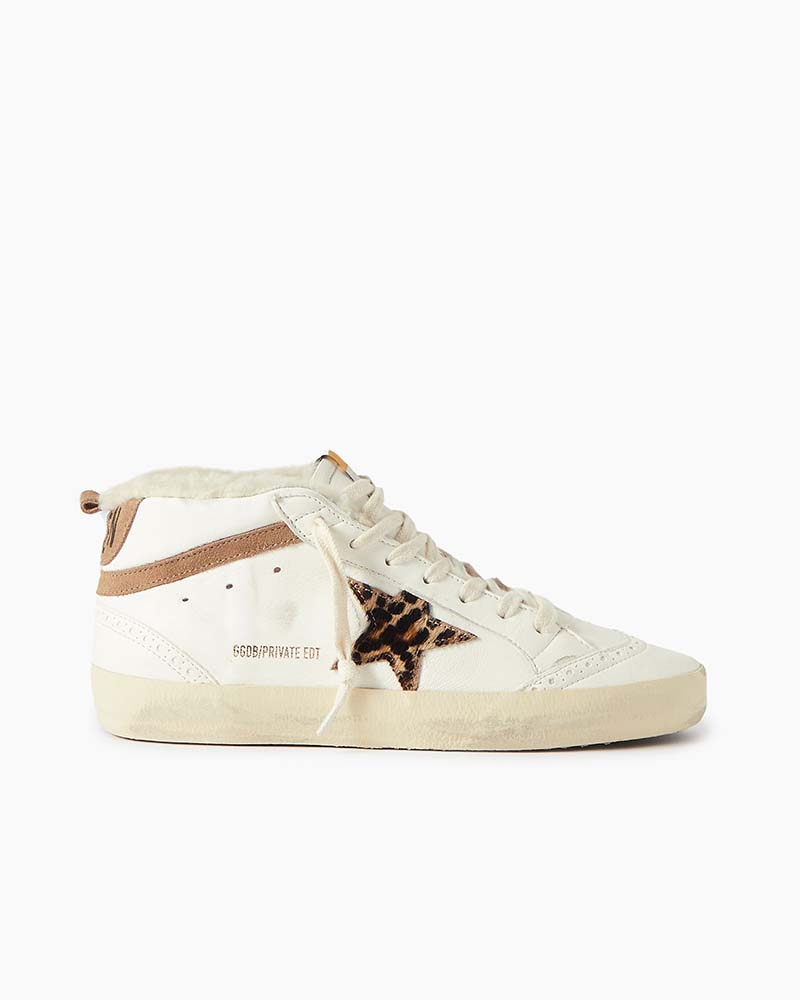 Women's Mid Star Leather Sneakers