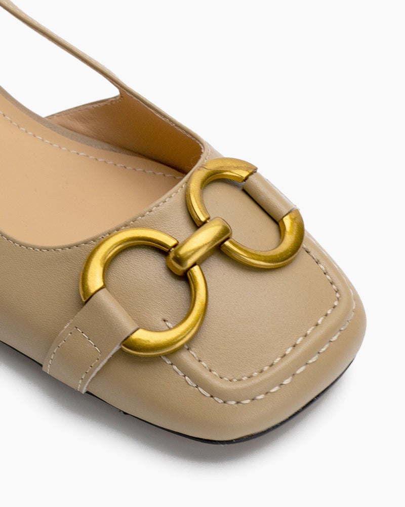 Slingback Block Heel Party Dress Sandals